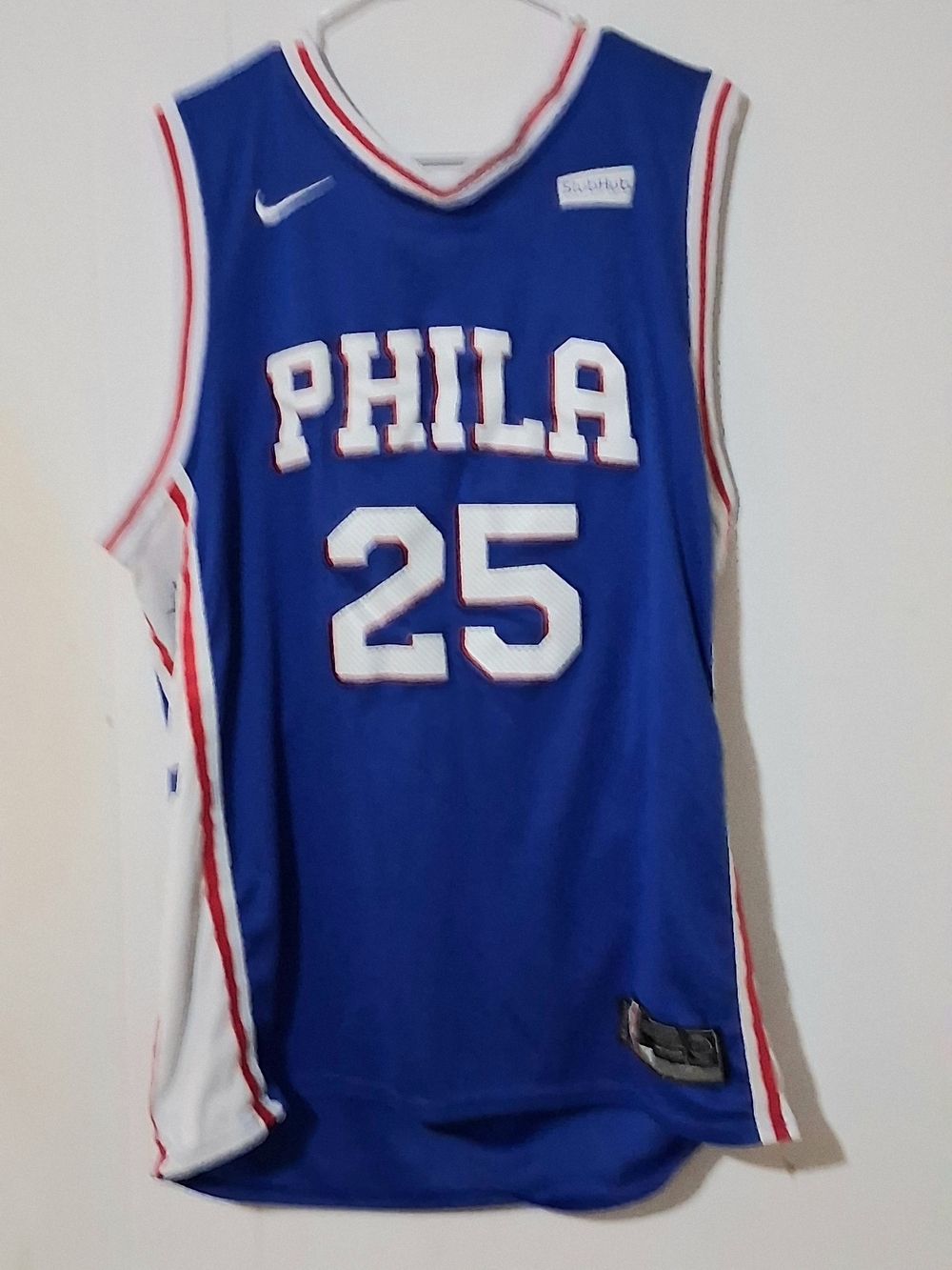 Nike Blue PHILA #25 Basketball Jersey